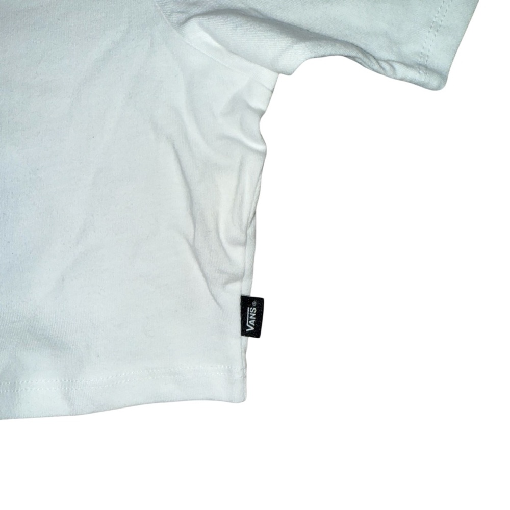 Vans White Cropped T-Shirt - Picture 3 of 6
